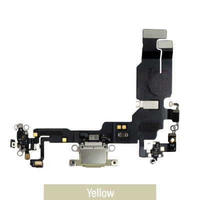 Charging Port for iPhone 15 (Purple)-Yellow Charging Port for iPhone 15 (Purple)-Yellow